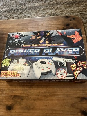 Super Entertainment System Power Games 128 Games In 1 Controller Rare tested (m)