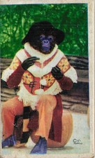 Vintage Japanese Menko Card Missile Robot Monkey P Production
