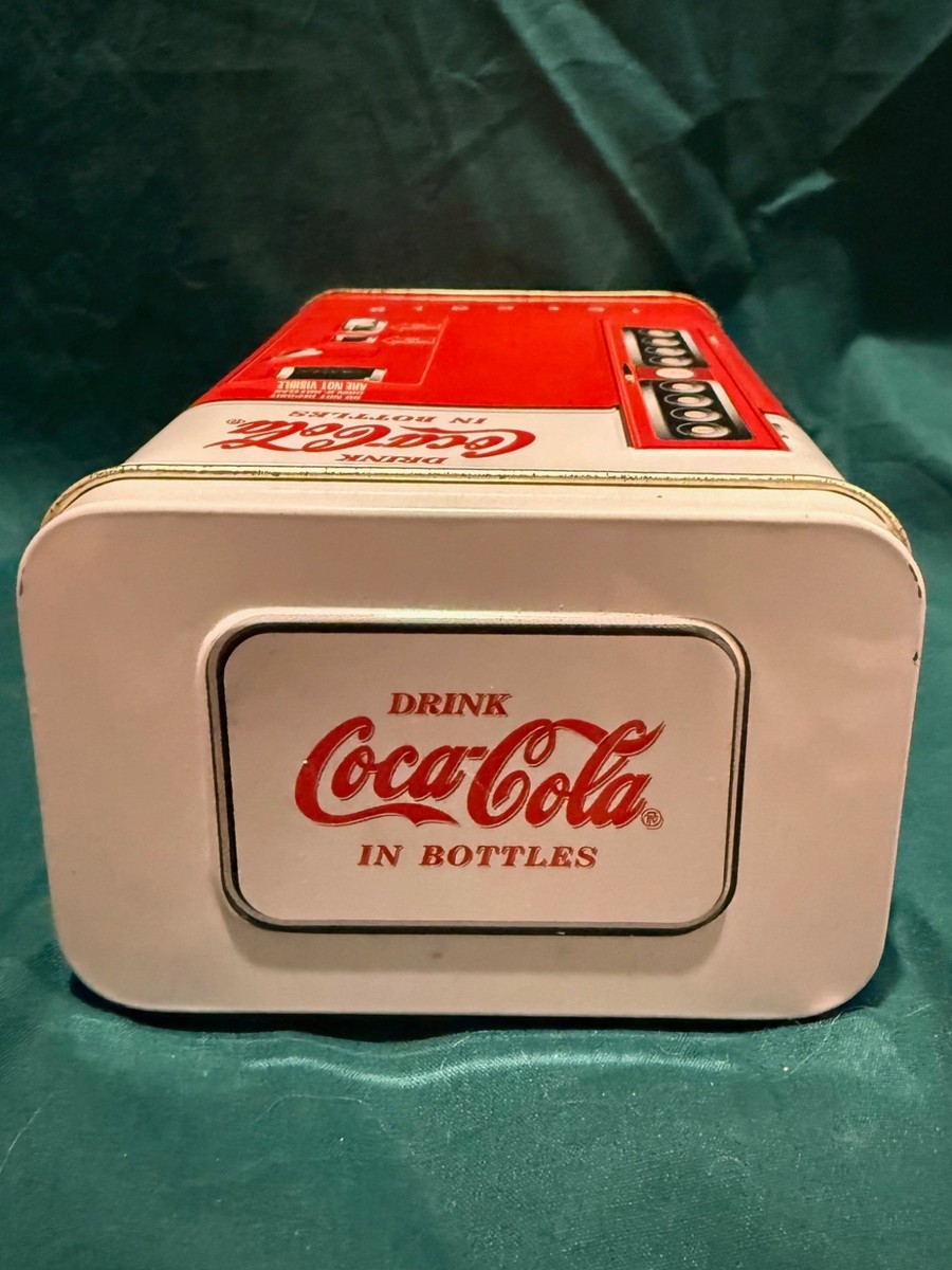 Vintage Coca-Cola Beverage Coke Bottle Vending Machine Tin Box