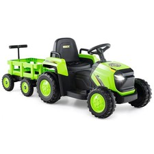 Kids Ride on Tractor with Remote Control & Music-Green
