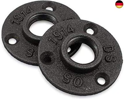 2 Stück 3/4 '' BSP Metallgewinde Bohrungen Heizung Rohrflansch Flansch 