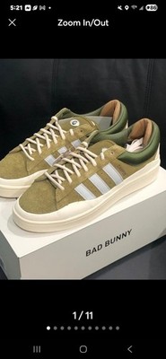 adidas gazelle silver green womens Adidas Campus Light Bad Bunny Wild Moss – Antwerp snkr main image 0