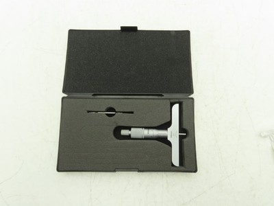 Mitutoyo 128-106 Depth Gage Micrometer 0-1'' Range .001''Grad 4'' Base