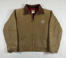 Youth Kids 14 Carhartt Detroit Jacket Wheat Khaki USA Made Union Y20 BRN Vintage