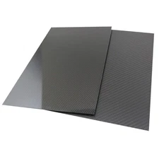 1PC 400x500mm 3K Carbon Fiber Plate Panel Sheet 0.2-6mm Thickness Glossy Surface