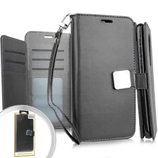 GSA Deluxe Flip Wallet Case for iPhone 11 Pro (5.8") - Black