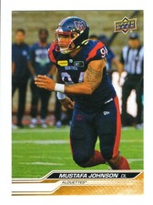 2024 UD CFL Mustafa Johnson Card #33 Montreal Alouettes Colorado