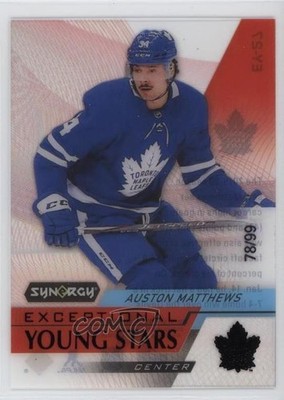 2020 Upper Deck Synergy Exceptional Young Stars Black 78/99 Auston Matthews 9hx