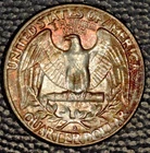 1955-D Washington Quarter, Gem BU, Pretty Toning