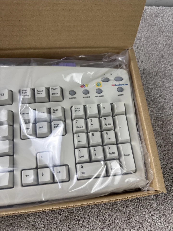eMachines Wired Multimedia Keyboard eKB-5000 NEW in Box eBay Button - Image 2 of 4