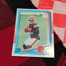 2025 Panini Donruss Shedeur Sanders Rated Rookie #306 Browns NFL