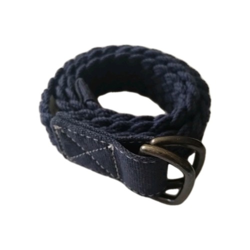 Crewcuts YOUTH Cotton Braided Woven D-Ring Belt Blue L/XL School Photo Camp Trip - Picture 3 of 10