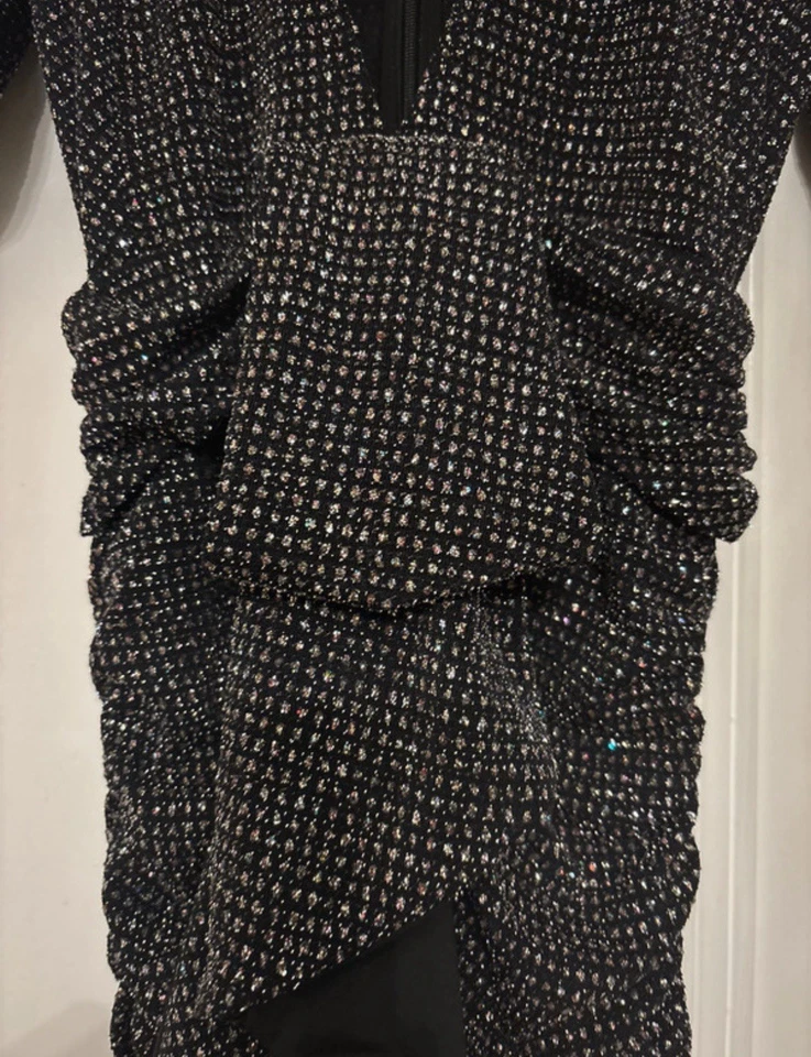 Stunning For Love & Lemons Margaux Glitter Mini Dress Size XS - Image 4 of 4