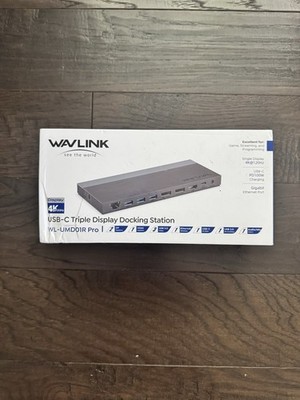 WAVLINK USB-C 4K @ 120Hz Triple display Docking Station WL-UMD01R Pro