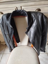 Blouson En Cuir De Vachette Noir Vintage 90’s