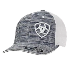 Ariat® Mens Heather Grey & White Snapback Ball Cap 1504905