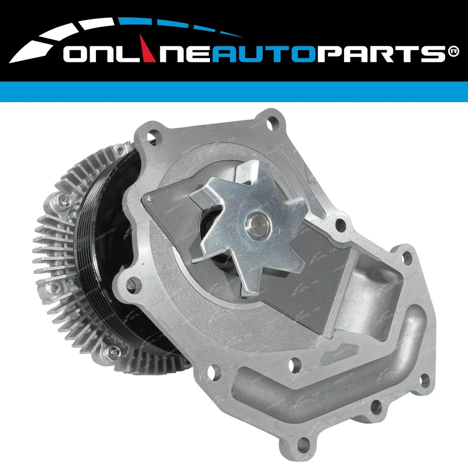 NPW Water Pump + Fan Clutch for Navara D22 ZD30 3.0L Diesel Engine 2001-08 - Image 2 of 3