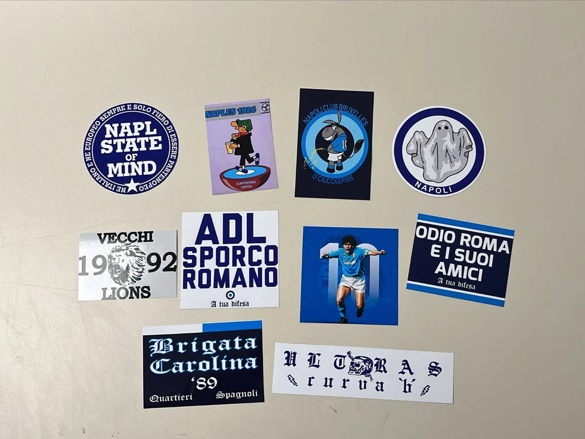 adesivo numero 10 prespaziato maradona napoli calcio sticker aufkleber pegatina