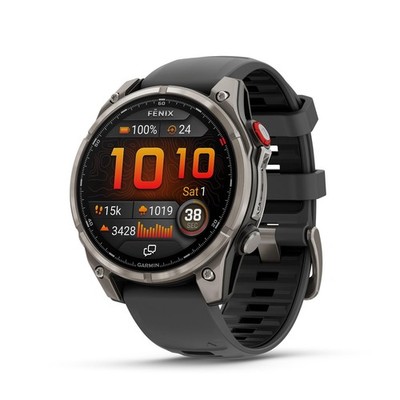 Garmin fenix 8 Pro 51mm AMOLED Sapphire Watch  Watch Grey/Black Silicone