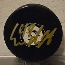 OSKAR SUNDQVIST Autographed Penguins Puck + Cube. Blues Red Wings Wild