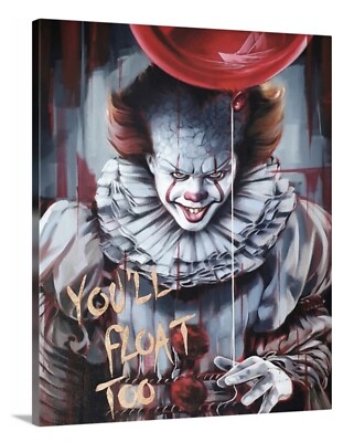 Pennywise IT Canvas 16X20 WallArt Horror Movie Stephen King Clown