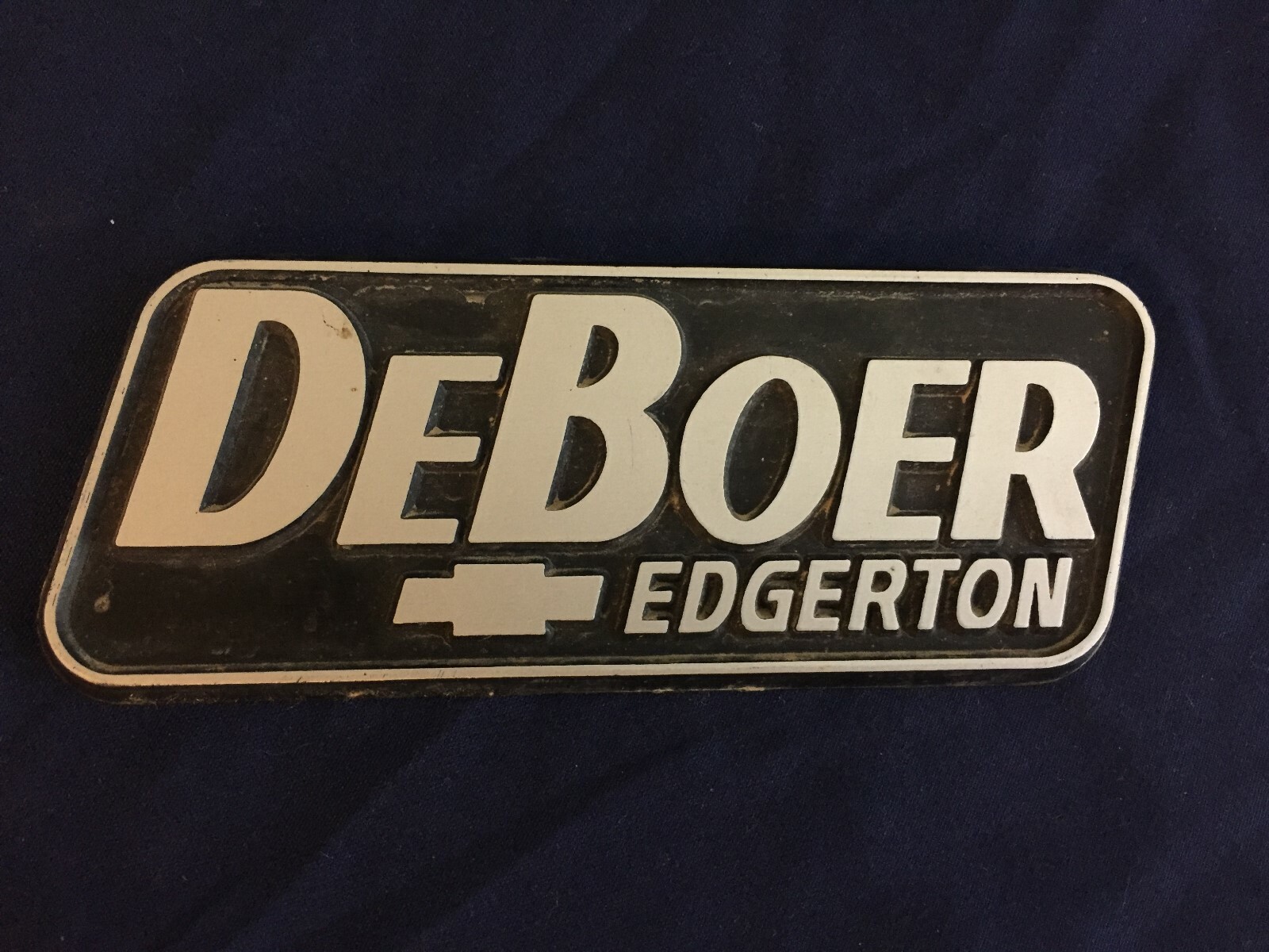 Plastic Deboer Chevrolet Edgerton Car Dealership Emblem eBay