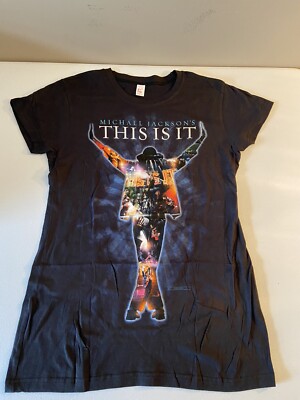 Michael Jackson This Is It Short Sleeve Black Women s XL T-shirt New With Tags