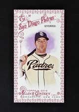 2014 Topps Allen & Ginter #12 Jedd Gyorko /33 Red Boarder Mini Tobacco