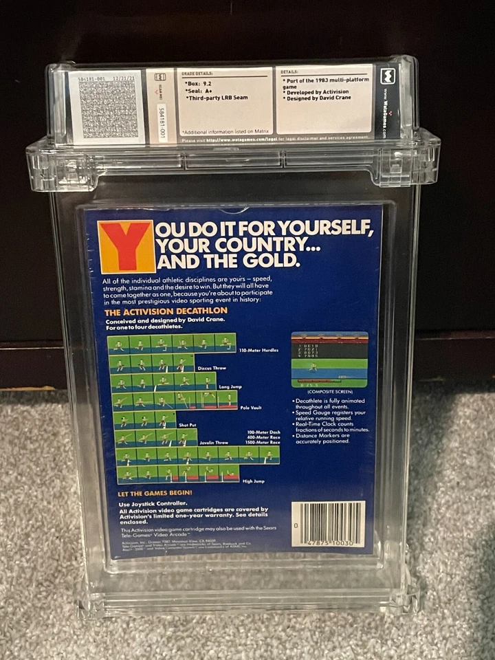 WATA 9.2 A+ Sealed The Activision Decathlon (Atari 2600, 1983 USA) - Image 2 of 2
