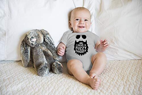 I Have a Fuzzy Daddy - Cute Infant Creeper Baby Funny 6 Months Light Grey - Bild 4 von 4