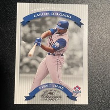 2002 Donruss Classics Baseball #31 Carlos Delgado Toronto Blue Jays B3