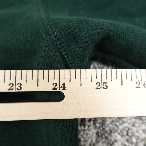 VTG Nautica Sweater Mens L Green Sailing Fleece Pullover Mock Zip Sweatshirt 90s - Picture 7 of 9