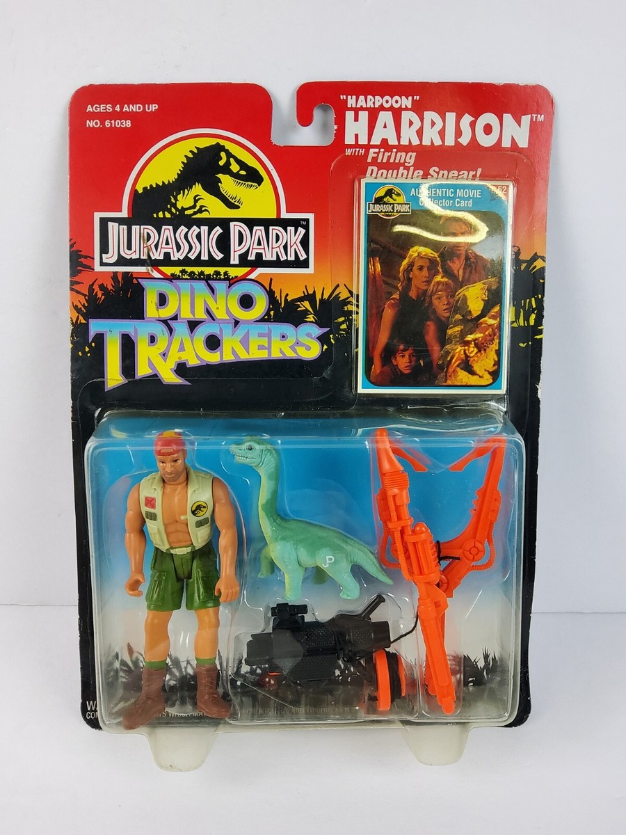 1993 Jurassic Park Dino Trackers Harpoon Harrison Figure Dinosaur