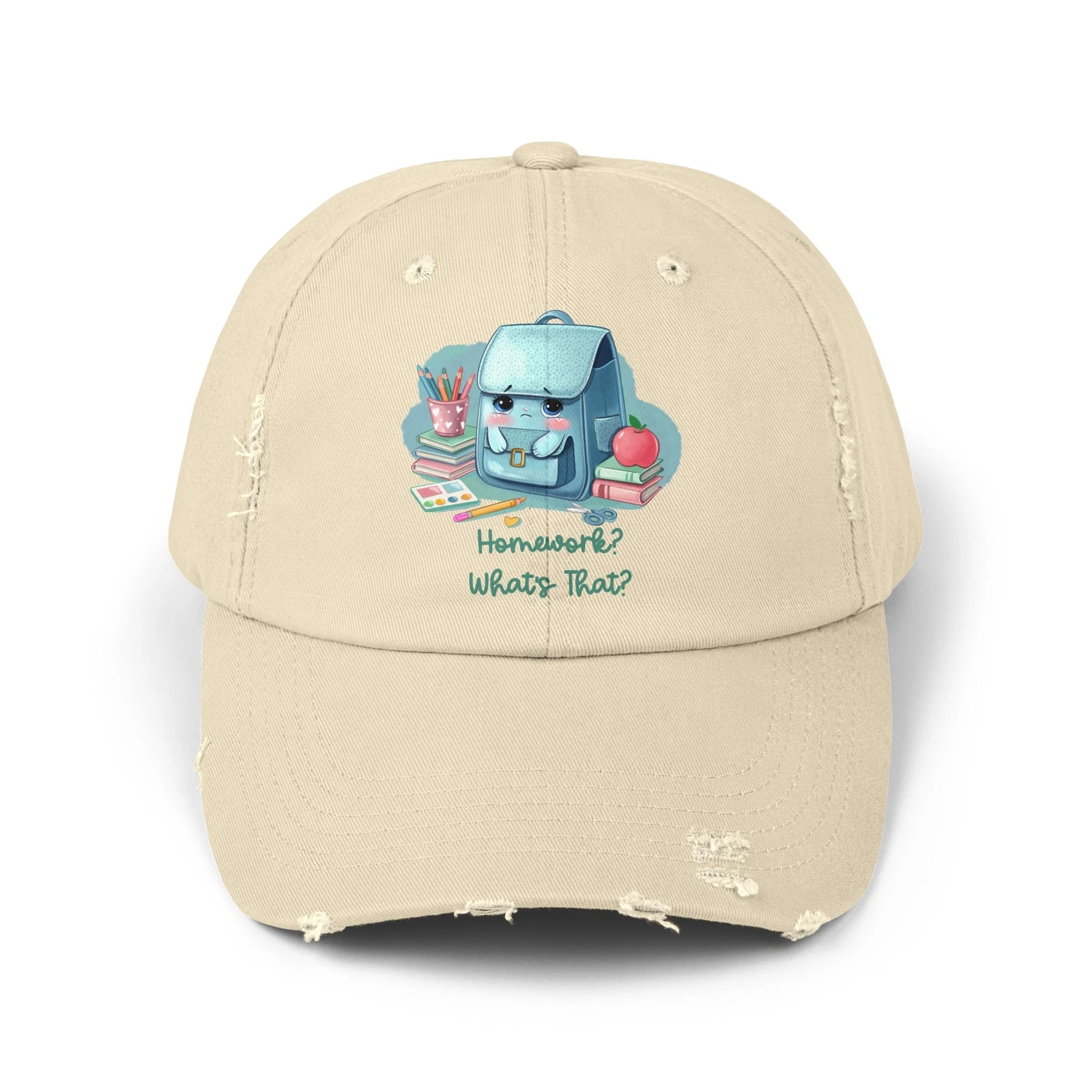 Unisex Distressed Cap, Vintage-Inspired Headwear for All Genders, unisex wear