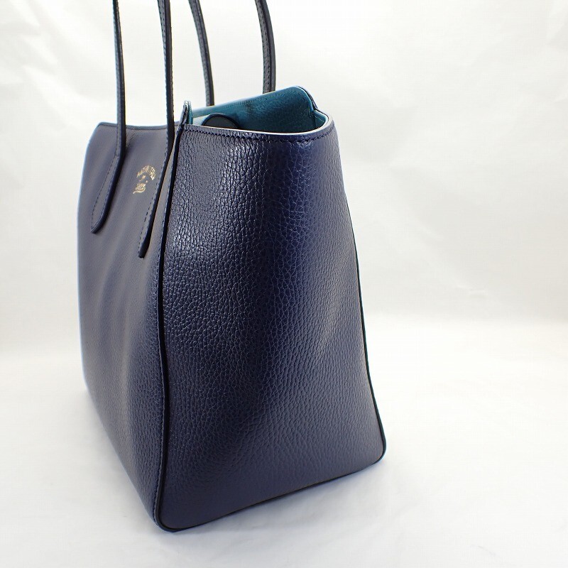 Gucci Tote Bag Handbag Leather Blue 354408 Men's Medium Magnet | eBay