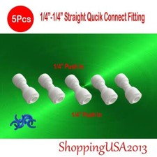 5 Pcs 1/4"-1/4" Quick Connect Push In Straight Fitting Connector Connection