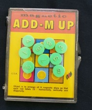 Vintage ISC Add-M-Up Magnetic Game Made in the USA