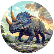 XXL 30X30 Car Sticker Triceratops Decal