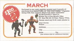 Vtg 1983 Mattel & McDonald's He-Man Masters of the Universe Figure