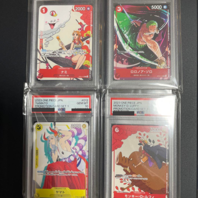 One Piece Card Matching Battle Promo Luffy Zoro Yamato Nami Psa10