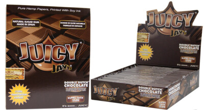 1 Box (24x) Juicy Jay's King Size Papers ''Double Dutch Chocolate''