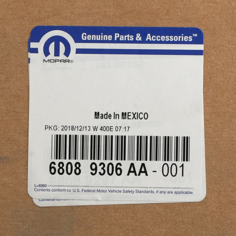 11-20 GRAND CARAVAN TOWN & COUNTRY INSTRUMENT PANEL MASK & LENS MOPAR 68089306AA - Image 4 of 4
