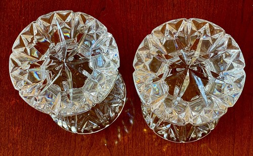 Waterford Candleholders Pillar Crystal Bethany 2 - Picture 3 of 8