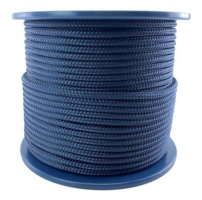10 mm dunkelblau doppelt geflochtenes Polyesterseil x 55 Meter, Qualitäts Docklines Marine