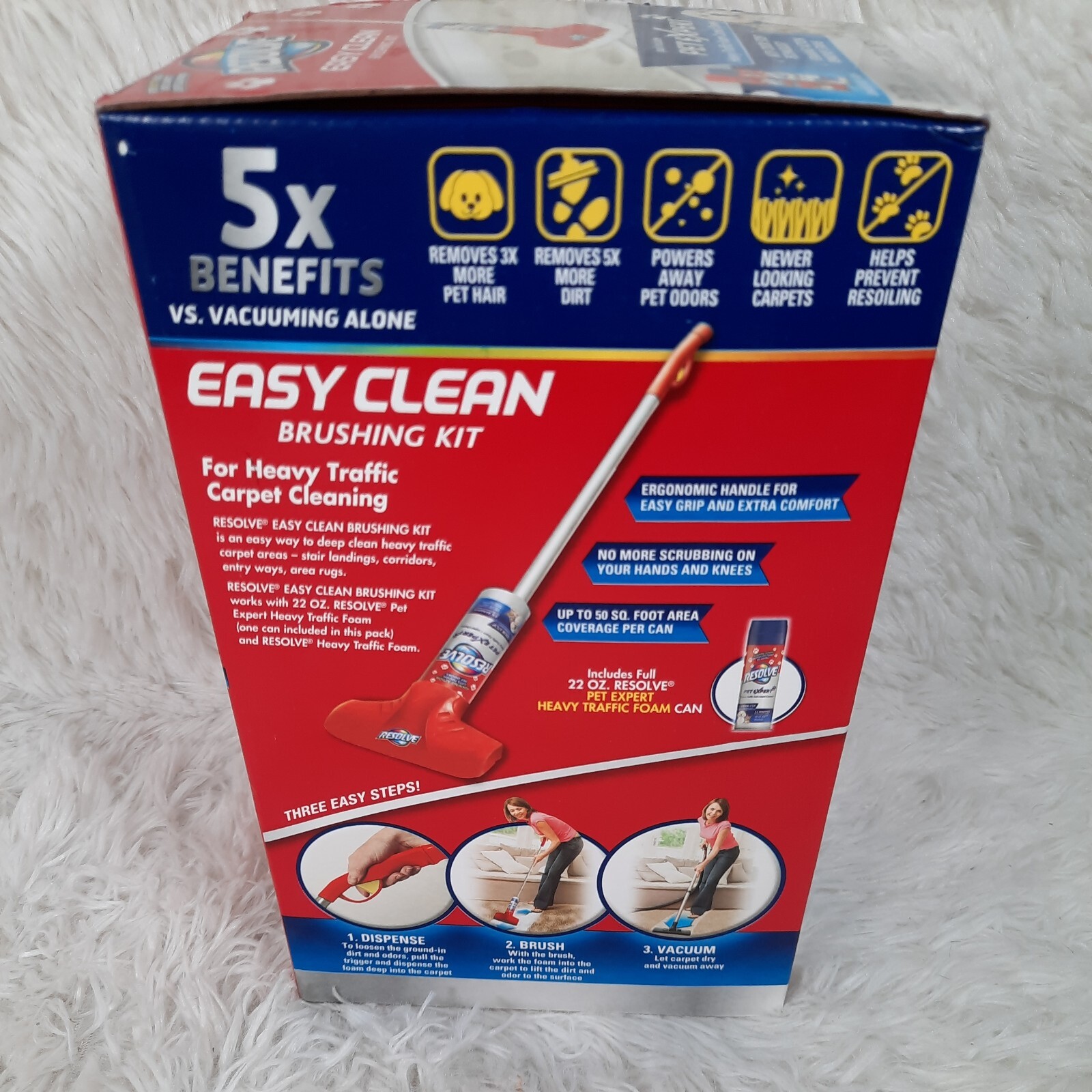 Resolve Pet Expert Easy Clean Carpet Cleaner Foam Spray Refill