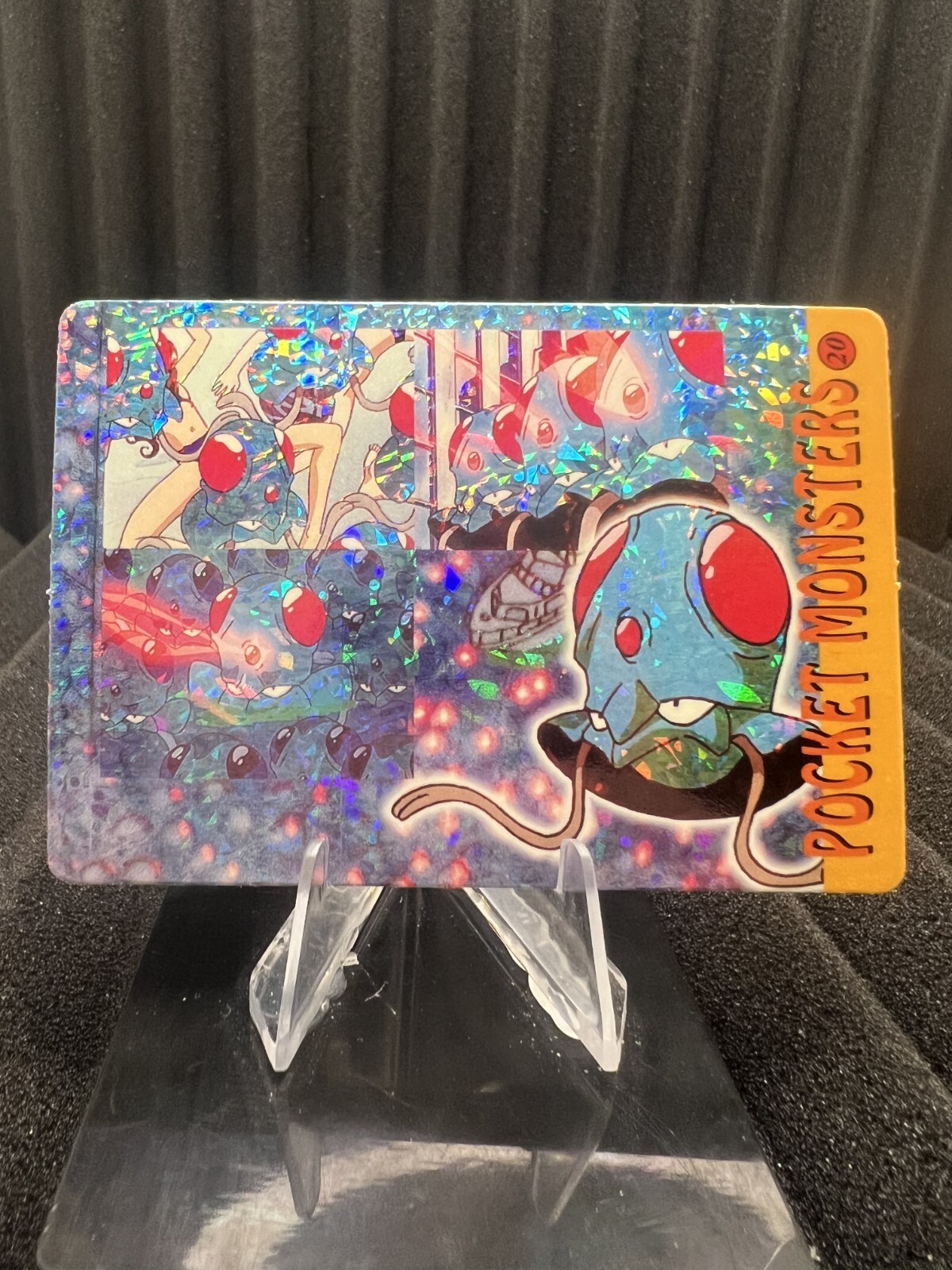 Pokemon Vintage 1999 Bandai HOLO Prism Sticker Vending Sticker Set