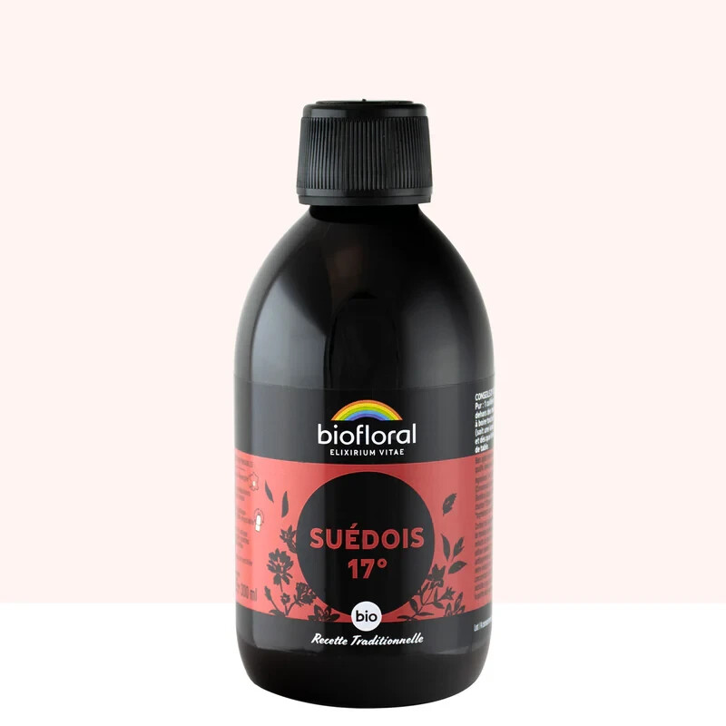 Élixir du Suédois Bio 17° Biofloral pour stimuler la digestion après le repas