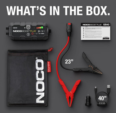 NOCO Boost Plus GB40 1000 Amp 12-Volt UltraSafe Lithium Jump Starter Box, Car Ba