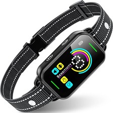 DINJOO TC03 Smart Bark Collar for Large Medium Small Dogs, Rechargeable