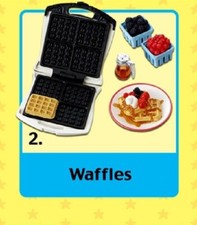 Re-Ment FUN MEALS 2, Waffles Theme, 1:6 scale kitchen dollhouse food miniatures